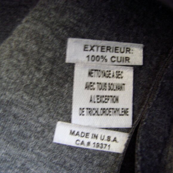 SUNCOO Paris Black Leather Mini Skirt Silver Studs Moto Grunge Size Small - Picture 4 of 13